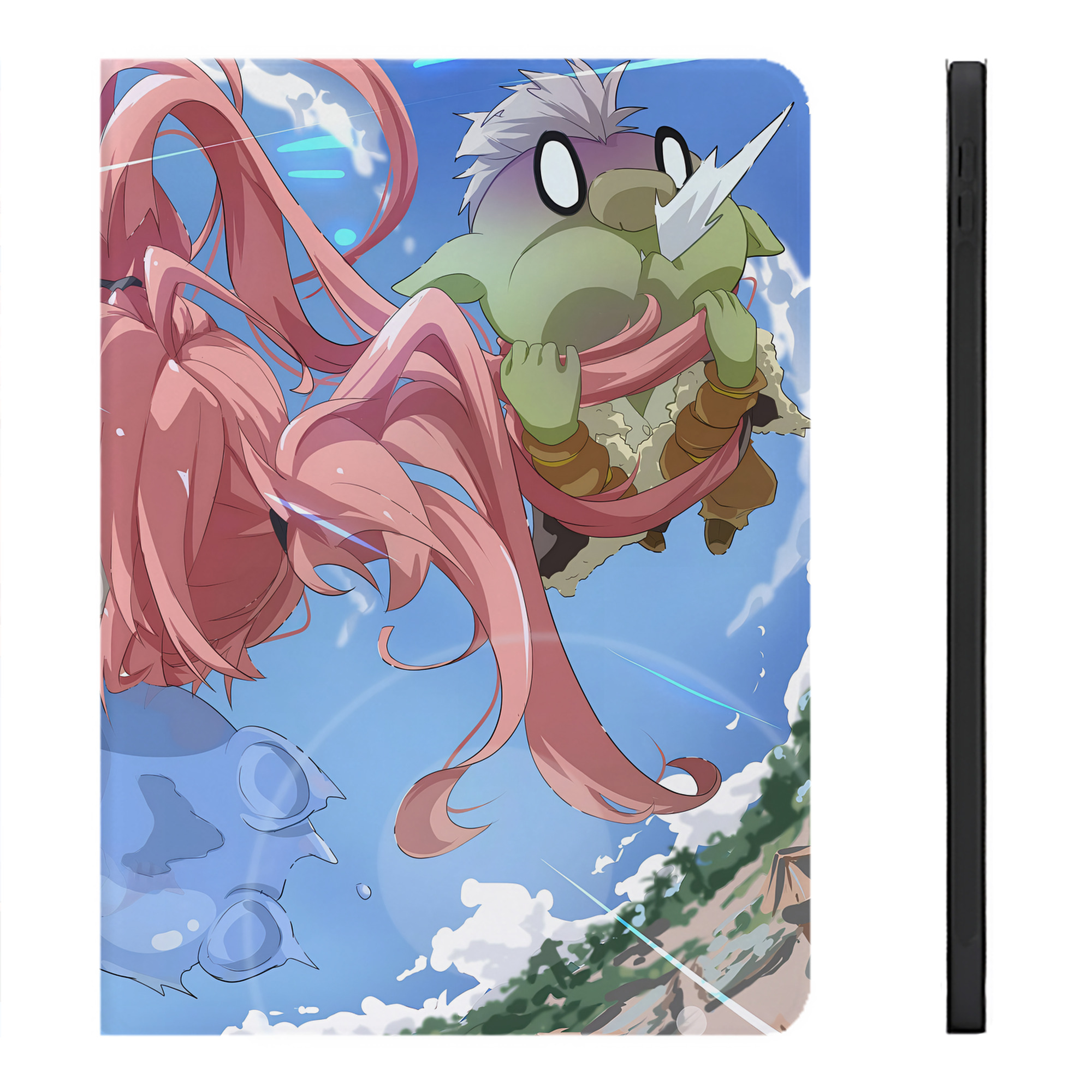 （画像用） 転スラ Regarding Reincarnated to Slime IPadケース ペンホルダー付き ブックスタイルデザイン